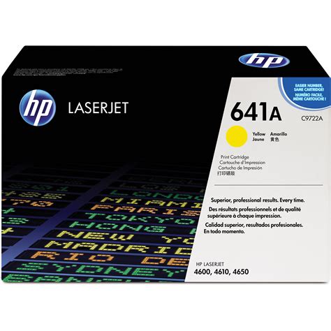 HP Color LaserJet Yellow Toner Cartridge C9722A B&H Photo Video