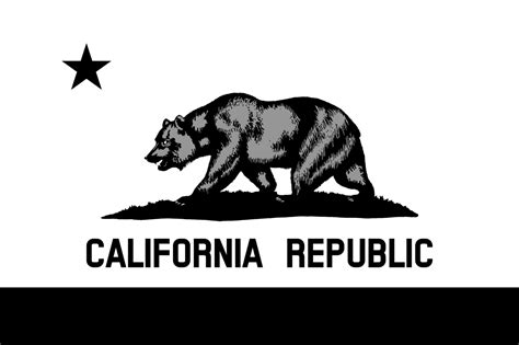 Flag of California Logo Black and White – Brands Logos