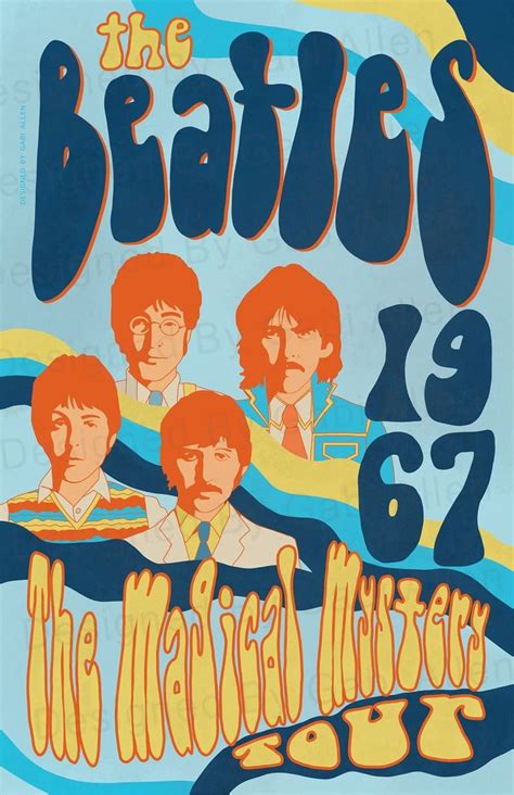 The Beatles Groovy Retro 70s Vintage-inspired Print Digital - Etsy ...