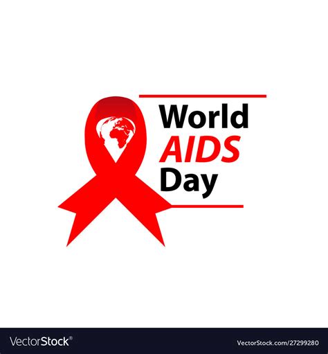 World aids day logoworld logo for web Royalty Free Vector