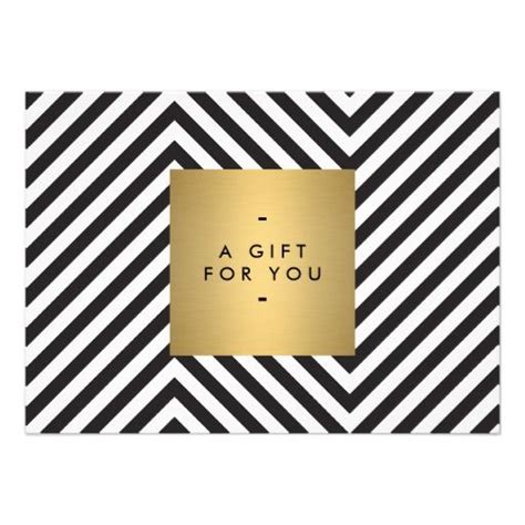 Retro Black and White Pattern Gold Name Gift Cert | Zazzle.com | Gift certificate template, Gift ...