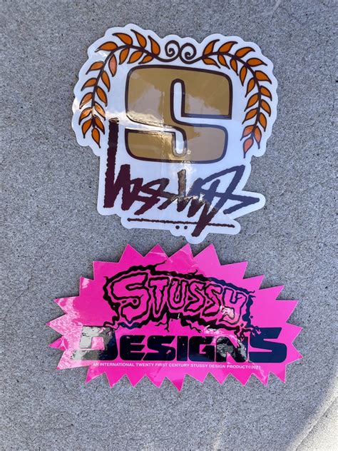 Stussy Stickers 2-Pack: STUSSY DESIGNS Comic Punk Logo & S Logo | Grailed