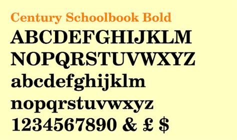 Film Fan: Typeface: Century Schoolbook