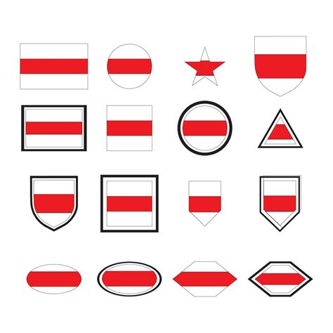 white red white flag logo 13379288 Vector Art at Vecteezy