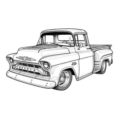 Coloring Pages Of Old Chevy Trucks