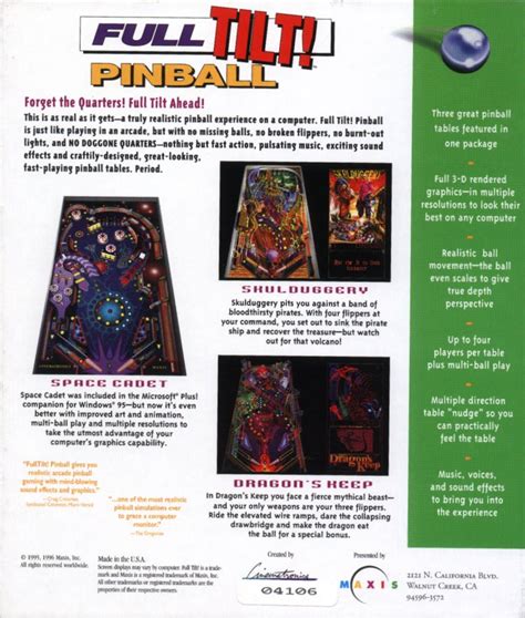 Full Tilt! Pinball Images - LaunchBox Games Database