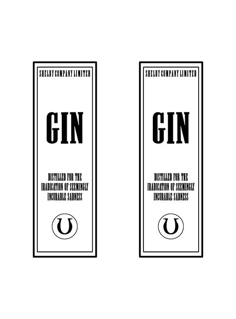 I Recreated the Gin Logo to Fit on a Bottle of Bombay Gin : r/PeakyBlinders