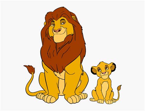 Disney Father - Mufasa And Simba Clipart , Free Transparent Clipart - ClipartKey