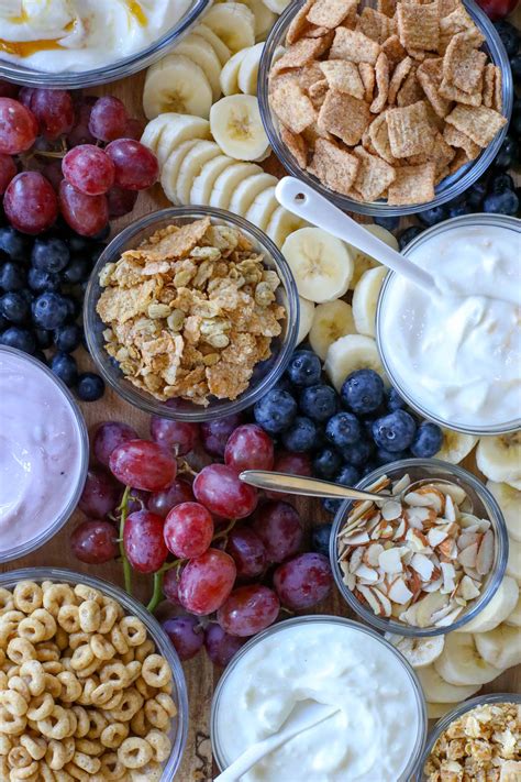 Yogurt Parfait Breakfast Board - Barefeet In The Kitchen