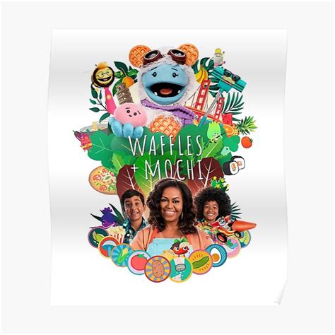 "Waffles + Mochi Michelle Obama" Poster for Sale by DeFacci | Redbubble