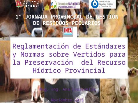 (PPTX) Reglamentación de Estándares y Normas sobre Vertidos para la Preservación del Recurso ...