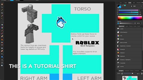 Roblox shirt tutorial - YouTube