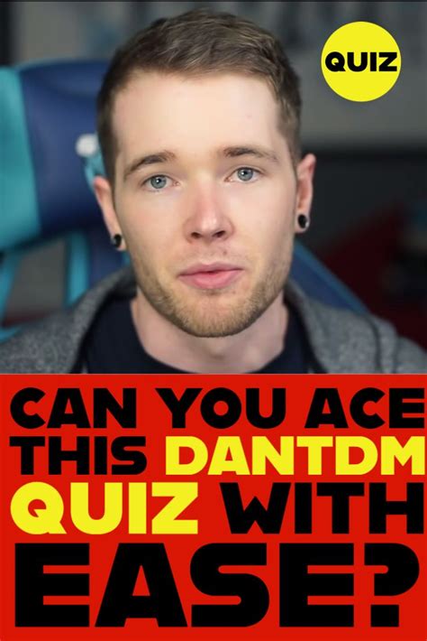 DanTDM Quiz | Dantdm, Trivia quizzes, Tv show quizzes