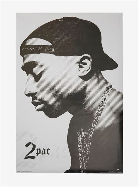 Tupac Black & White Profile Poster | Black and white picture wall, Black and white photo wall ...