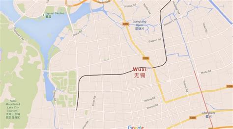 Map of Wuxi