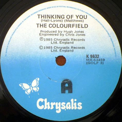 The Colourfield - Thinking Of You (Vinyl, 7", 45 RPM) | Discogs