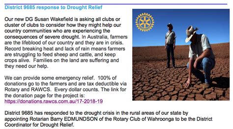 DROUGHT RELIEF | Rotary Club of St. Ives