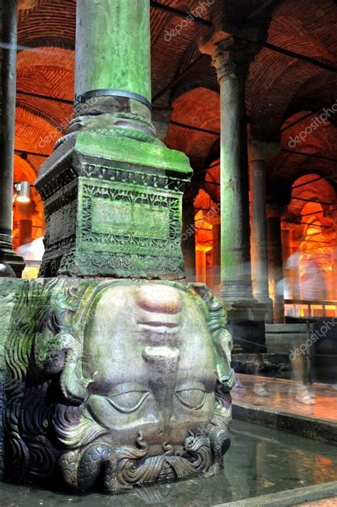 Medusa in the Basilica Cistern in Istanbul - Stock Photo , #AD, #Cistern, #Basilica, #Medusa, # ...