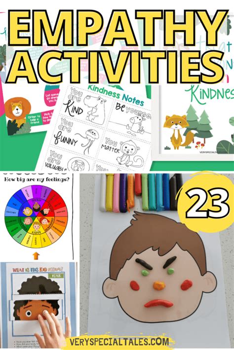 23 Fun Empathy Activities for Kids + (Printable) Kindness Challenge - Very Special Tales