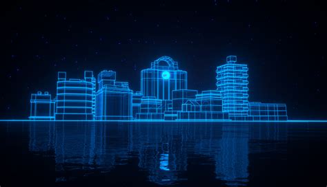 1336x768 Resolution Neon Blue Light 3D Architecture HD Laptop Wallpaper ...