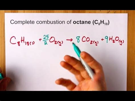 Write A Balanced Chemical Equation For The Complete Combustion Of Octane C8h18 - Tessshebaylo