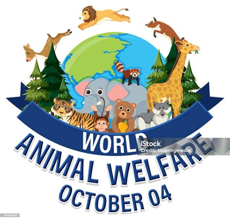 World Animal Welfare Day Poster Stock Illustration - Download Image Now - Animal, Animal Themes ...