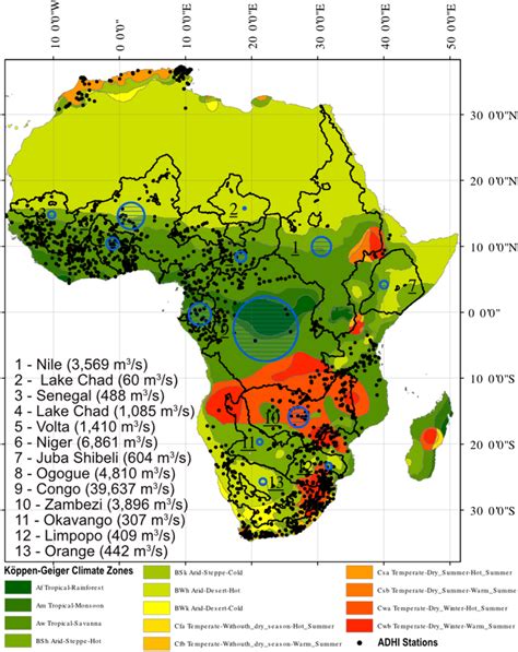 Climatology of Africa according to the Koppen–Geiger climate zones... | Download Scientific Diagram