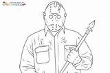 Jason Voorhees Coloring Pages sketch template
