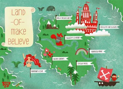 Land of Make Believe Map by Bettyjoy