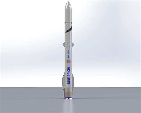 3D file Blue Origin New Glenn Rocket (v3)・Model to download and 3D ...