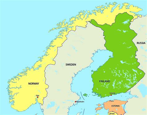 Capital Norway Map