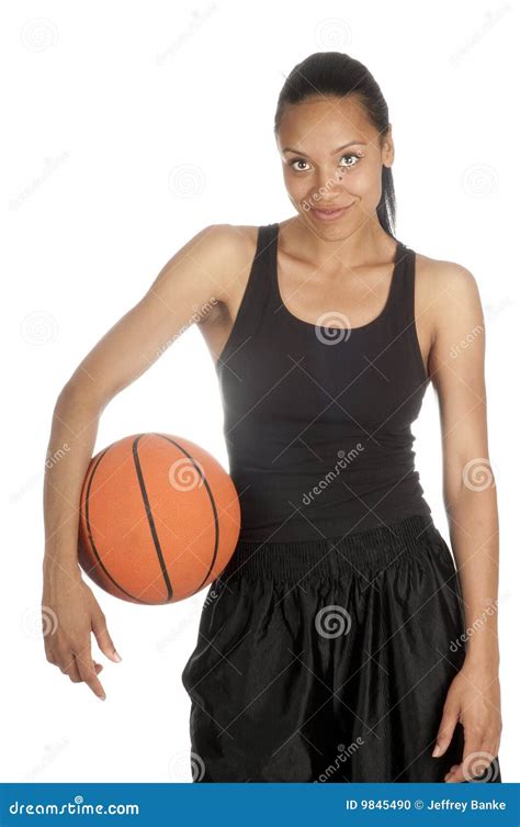 Beautiful African American Basketball Player Stock Photo - Image: 9845490