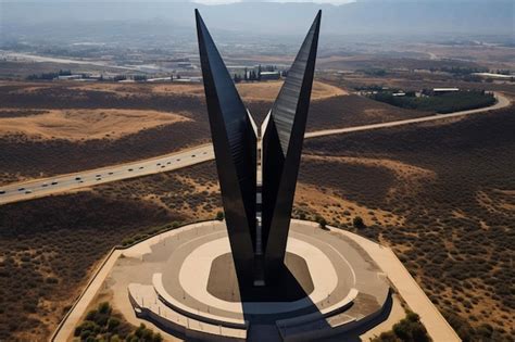 Premium Photo | The Enigmatic Beauty of the Black Arrow Monument A ...