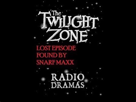 My own Twilight Zone Radio Episode! : r/RadioDrama