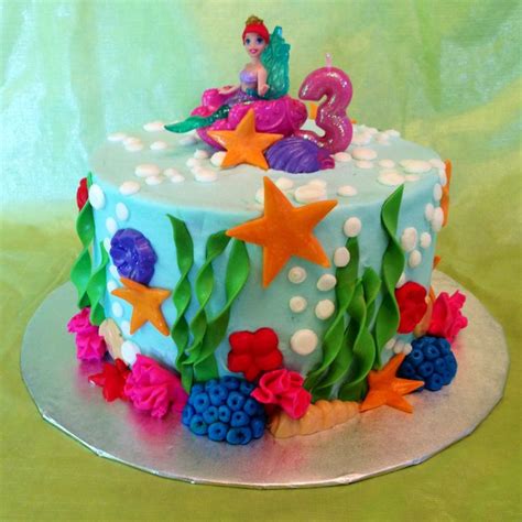 Pin by April Jacobs on Cups-n-cakes | Little mermaid cakes, Kids cake, Mermaid cakes