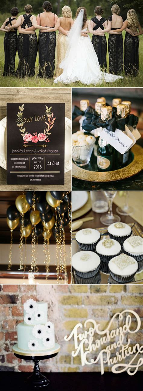 29 Luxurious Black And Gold Wedding Ideas - Elegantweddinginvites.com Blog