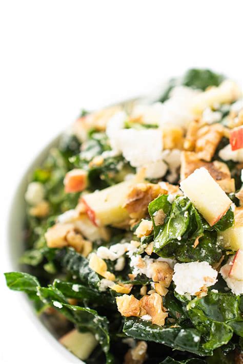 Kale Salad with Apples and Walnuts - The Lemon Bowl®