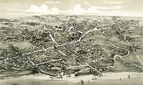 Historic map of Stratford, Connecticut from 1882 - KNOWOL