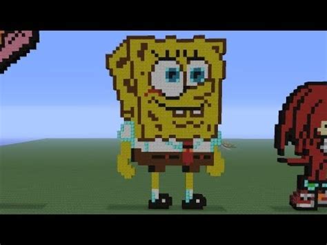 Minecraft Pixel Art: Spongebob Squarepants Tutorial - YouTube