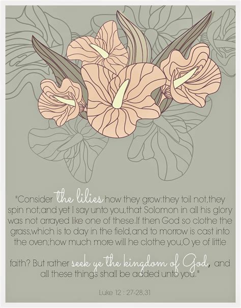 "Consider the Lilies" Printable | Pneumatic Addict