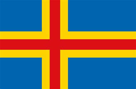 Åland Islands flag color codes