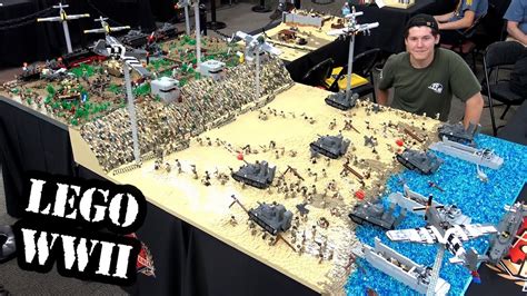 Huge LEGO WWII D-Day Omaha Beach Battle with 200 Minifigures! - YouTube