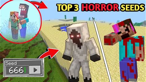 Top 3 Horror Seeds In Minecraft ! - YouTube