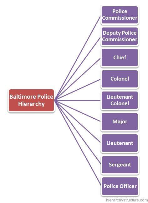 Baltimore Police Hierarchy | Hierarchical Structure And Charts