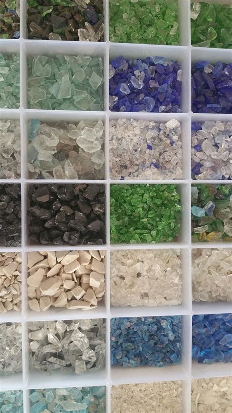 Crushed Glass Aggregate | Glass countertops, Crushed glass, Diy countertops