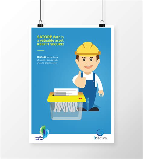 Creative Cyber Security Awareness Posters for Satorp on Behance