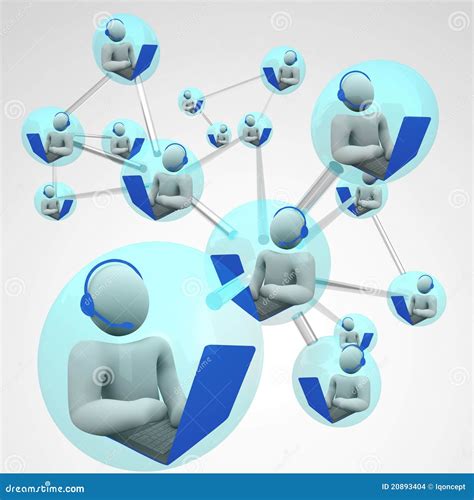 Connected Computer Communication Linked Networking Stock Images - Image: 20893404