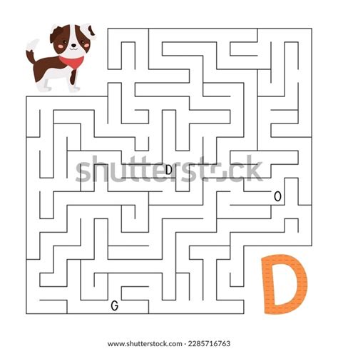 Abc Maze Game Educational Puzzle Children Stock Vector (Royalty Free) 2285716763 | Shutterstock