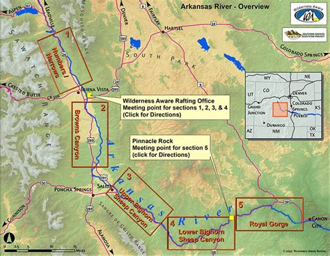 Arkansas River Maps - Colorado - Wilderness Aware Rafting