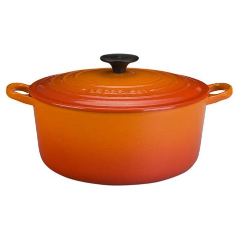 Le Creuset Cast Iron Round Dutch Oven in Flame | Enamel dutch oven, Dutch oven, Cast iron dutch oven